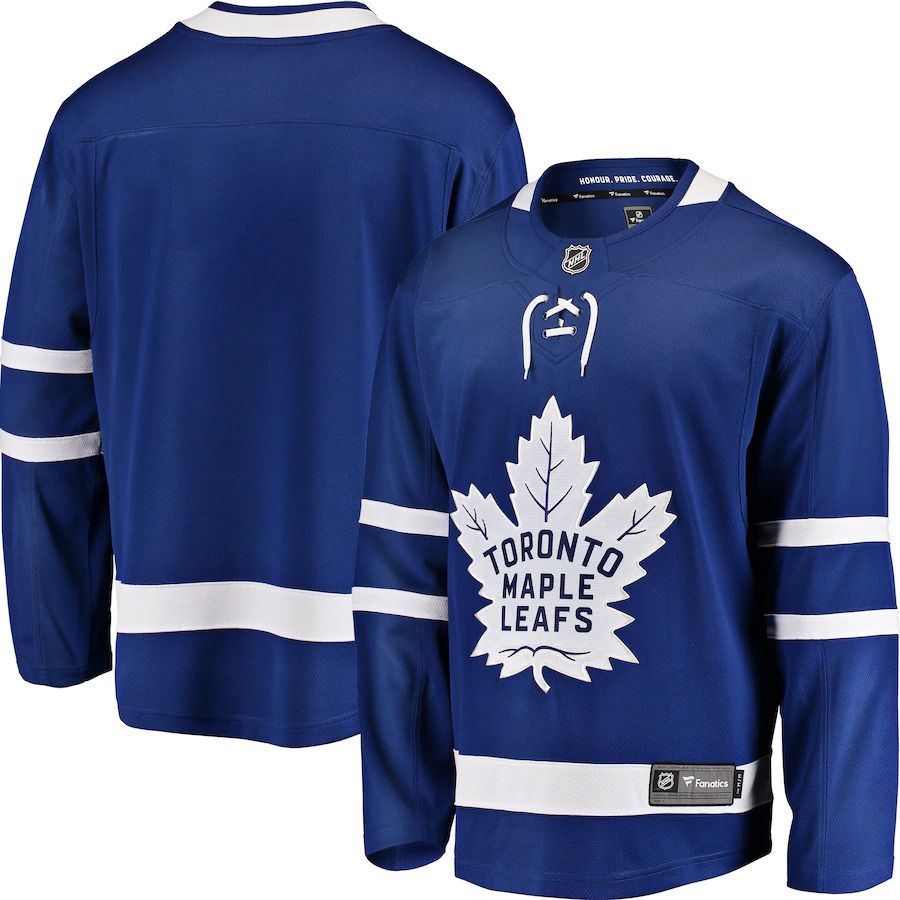 Men Toronto Maple Leafs Fanatics Branded Blue Breakaway Home NHL Jersey